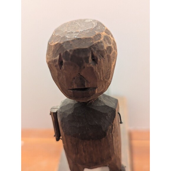 Very Early Dancing Dan Wood Figure Folk Art - Picture 2 of 8